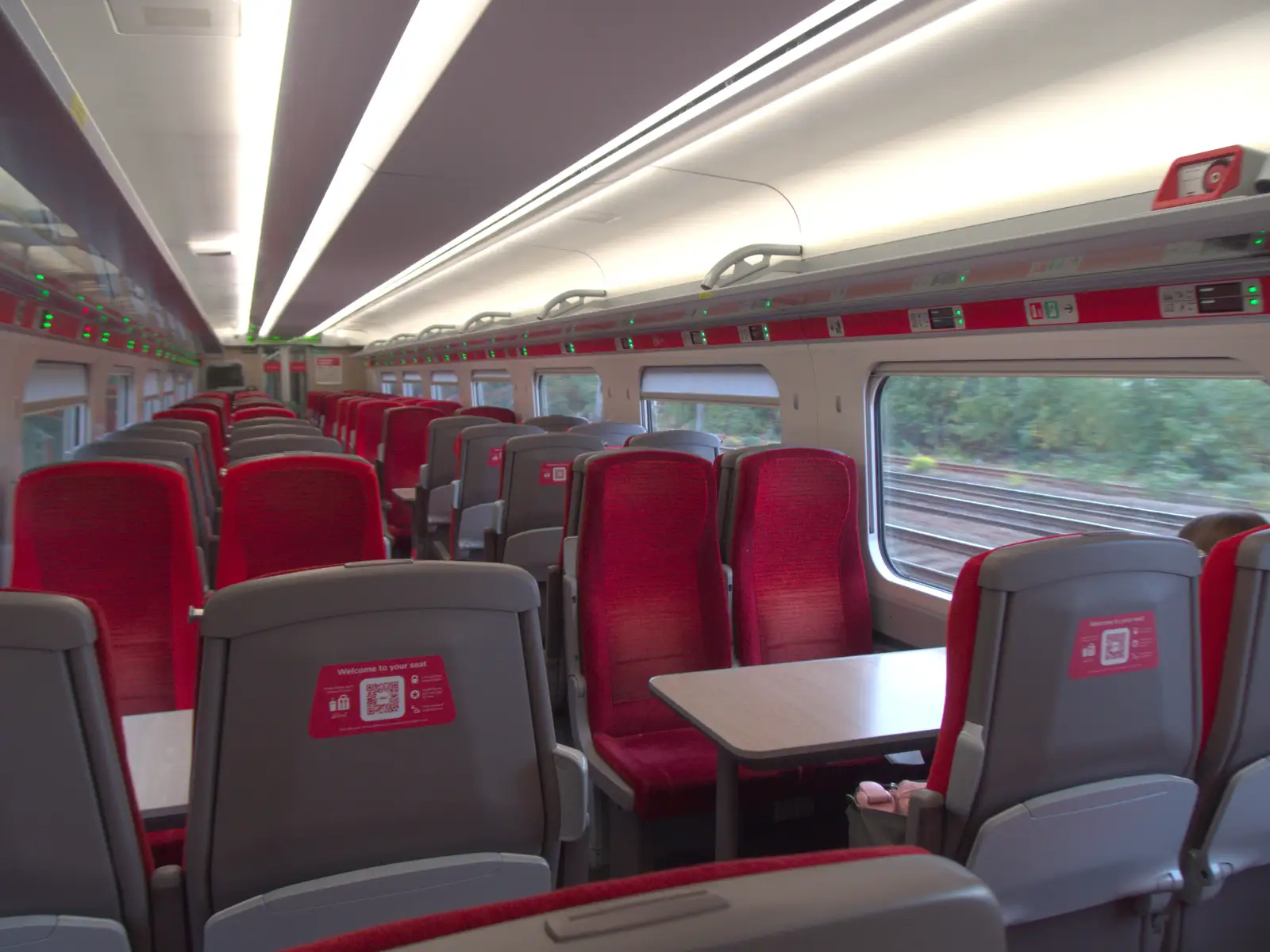 It's the first empty carriage we've seen, from A Visit to the Conservatoire, Leeds, West Yorkshire - 17th October 2026