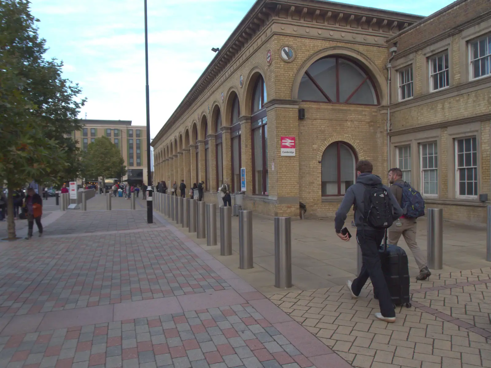 We've made it to Cambridge Railway Station, from A Visit to the Conservatoire, Leeds, West Yorkshire - 17th October 2026
