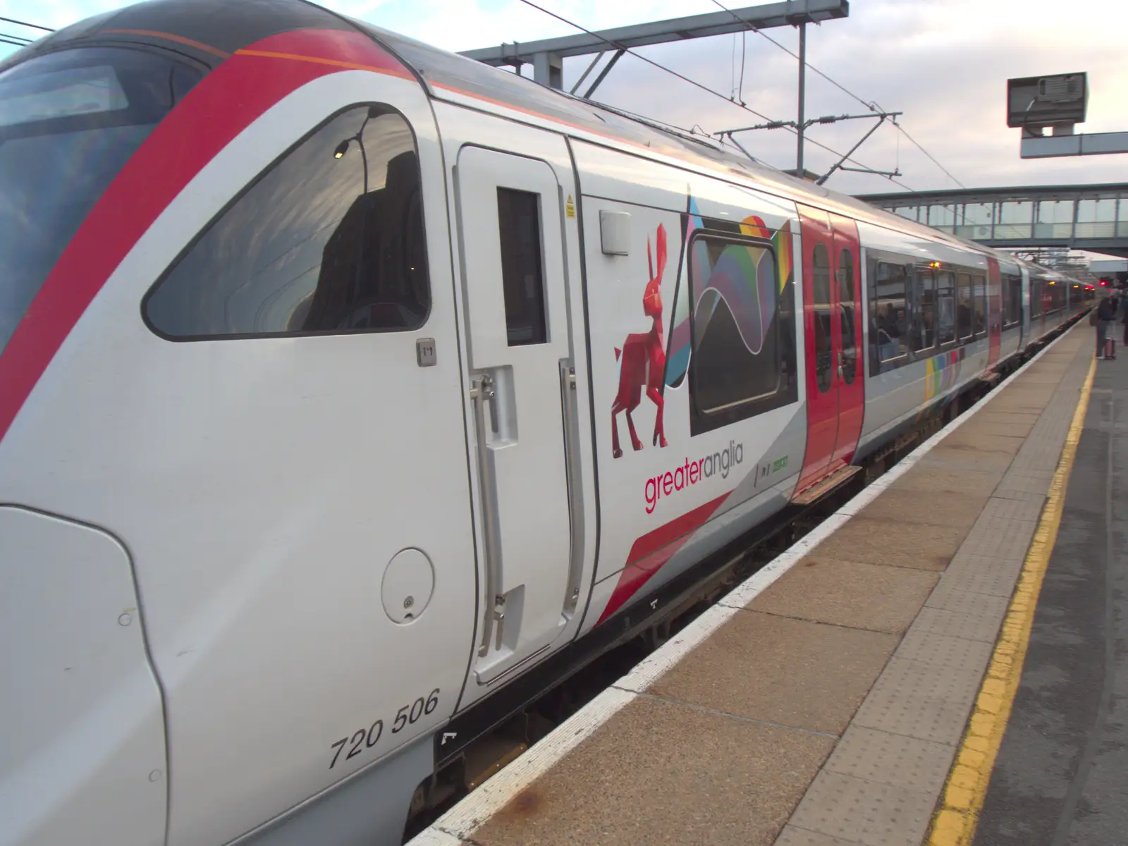 Greater Anglia's Class 720 Pride unit, from A Visit to the Conservatoire, Leeds, West Yorkshire - 17th October 2026