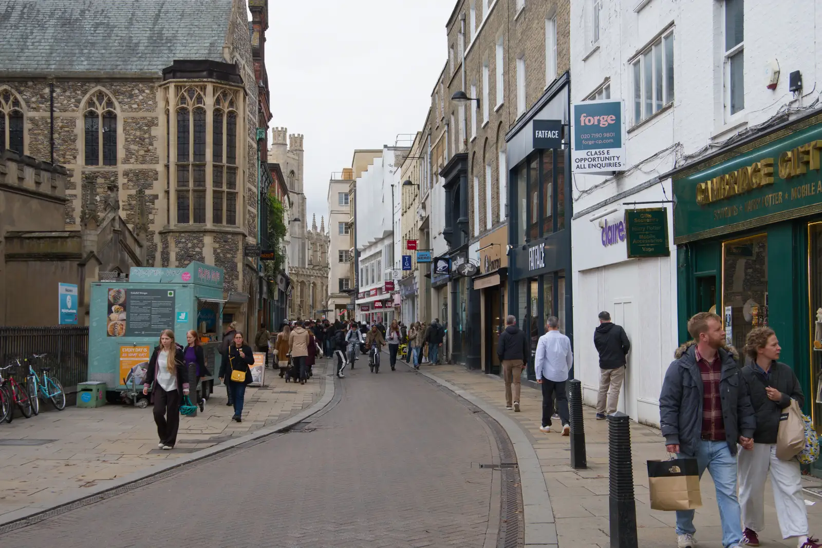 Market Street in Cambridge, from Another Saxophone Trip, Cambridge - 23rd October 2026
